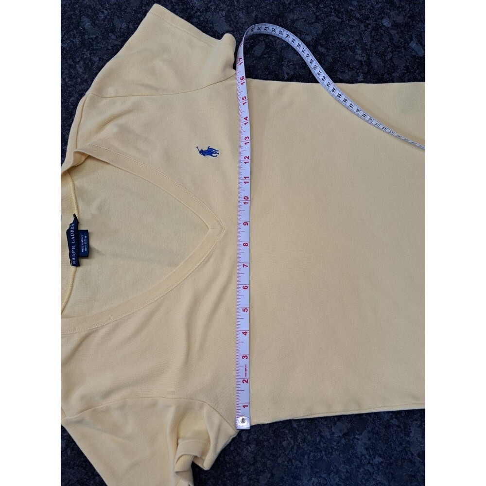 Ralph Lauren Yellow Tee & LRL Active Black & White Stripe Top Women's Size Large - Picture 5 of 15